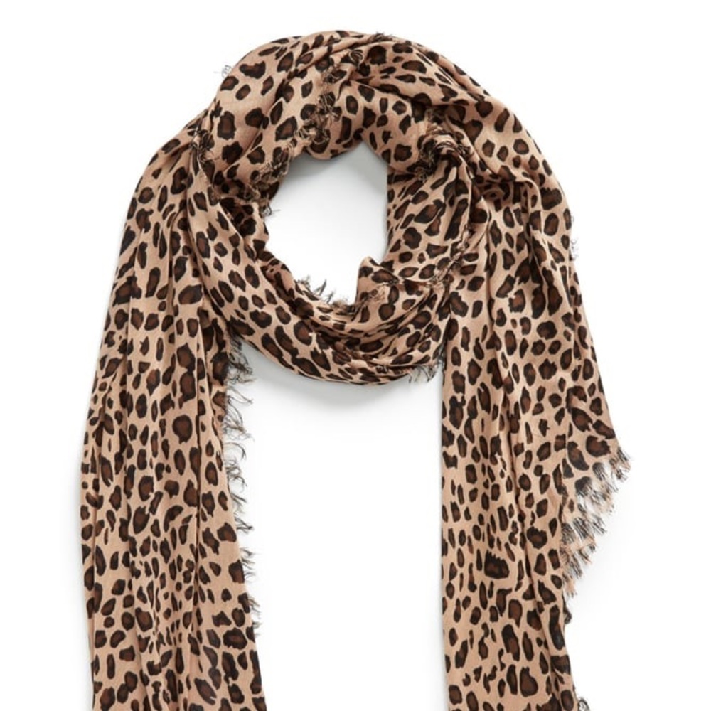 J. Crew Leopard Tissue Scarf